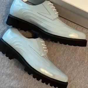 *NIB* Marc Nolan Jayden White/Blue Patent Leather Lug Sole Derby Shoes Marc Nolan | Shoes | Nwt Marc Nolan Jayden Light Blue Patent  main image 3
